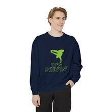 Load image into Gallery viewer, Unisex Green on Green Poppin' Garment-Dyed Sweatshirt