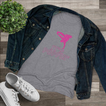 Load image into Gallery viewer, Women's Pink on Pink "Poppin'" Triblend Tee