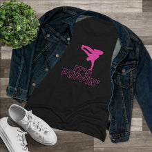 Load image into Gallery viewer, Women's Pink on Pink "Poppin'" Triblend Tee