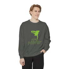 Load image into Gallery viewer, Unisex Green on Green Poppin' Garment-Dyed Sweatshirt
