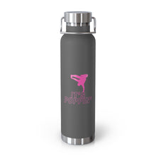 Load image into Gallery viewer, Copper Vacuum Pink on Pink "Poppin'" Insulated Bottle, 22oz