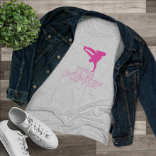 Load image into Gallery viewer, Women's Pink on Pink "Poppin'" Triblend Tee