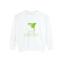Load image into Gallery viewer, Unisex Green on Green Poppin' Garment-Dyed Sweatshirt