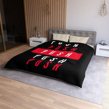Load image into Gallery viewer, Microfiber Duvet "PUSH" Cover