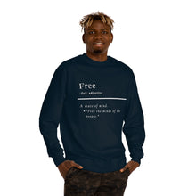 Load image into Gallery viewer, Unisex "Define Free" Crew Neck Sweatshirt