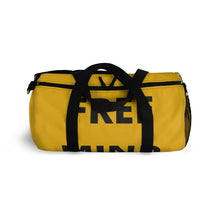 Load image into Gallery viewer, "Free Mind" Yellow Duffel Bag