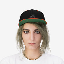 Load image into Gallery viewer, Unisex"Free Mind" Flat Bill Hat