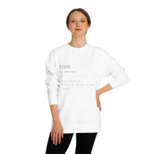 Load image into Gallery viewer, Unisex "Define Free" Crew Neck Sweatshirt