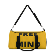 Load image into Gallery viewer, "Free Mind" Yellow Duffel Bag