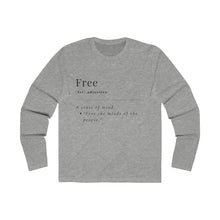 Load image into Gallery viewer, Men's "Define Free" Long Sleeve Crew Tee