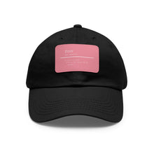 Load image into Gallery viewer, "Define Free" Dad Hat with Leather Patch