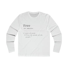 Load image into Gallery viewer, Men's "Define Free" Long Sleeve Crew Tee