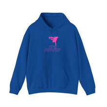 Load image into Gallery viewer, Unisex Heavy Pink on Pink &quot;Poppin&#39;&quot; Blend™ Hooded Sweatshirt

