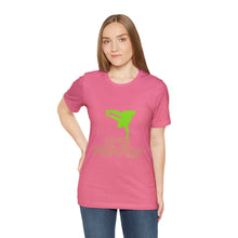 Load image into Gallery viewer, Unisex Poppin&#39; Green on Green Jersey Short Sleeve Tee
