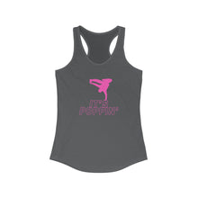 Load image into Gallery viewer, Women&#39;s Ideal Pink on Pink &quot;Poppin&#39;&quot; Racerback Tank
