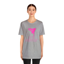 Load image into Gallery viewer, Unisex Jersey Pink on Pink &quot;Poppin&#39;&quot; Short Sleeve Tee
