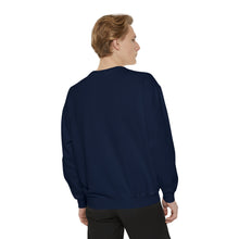 Load image into Gallery viewer, Unisex Green on Green Poppin&#39; Garment-Dyed Sweatshirt
