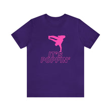 Load image into Gallery viewer, Unisex Jersey Pink on Pink &quot;Poppin&#39;&quot; Short Sleeve Tee
