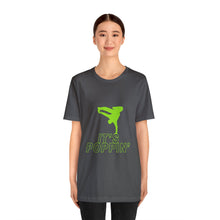 Load image into Gallery viewer, Unisex Poppin&#39; Green on Green Jersey Short Sleeve Tee
