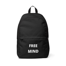 Load image into Gallery viewer, Unisex &quot;Free Mind&quot; Fabric Backpack
