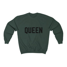 Load image into Gallery viewer, Women&#39;s Heavy Blend™ Crewneck &quot;QUEEN&quot; Sweatshirt
