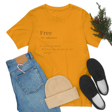 Load image into Gallery viewer, Unisex &quot;Define Free&quot; Jersey Short Sleeve Tee

