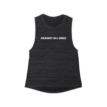 Load image into Gallery viewer, Women&#39;s Flowy Scoop Against All Odds Muscle Tank
