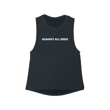 Load image into Gallery viewer, Women&#39;s Flowy Scoop Against All Odds Muscle Tank
