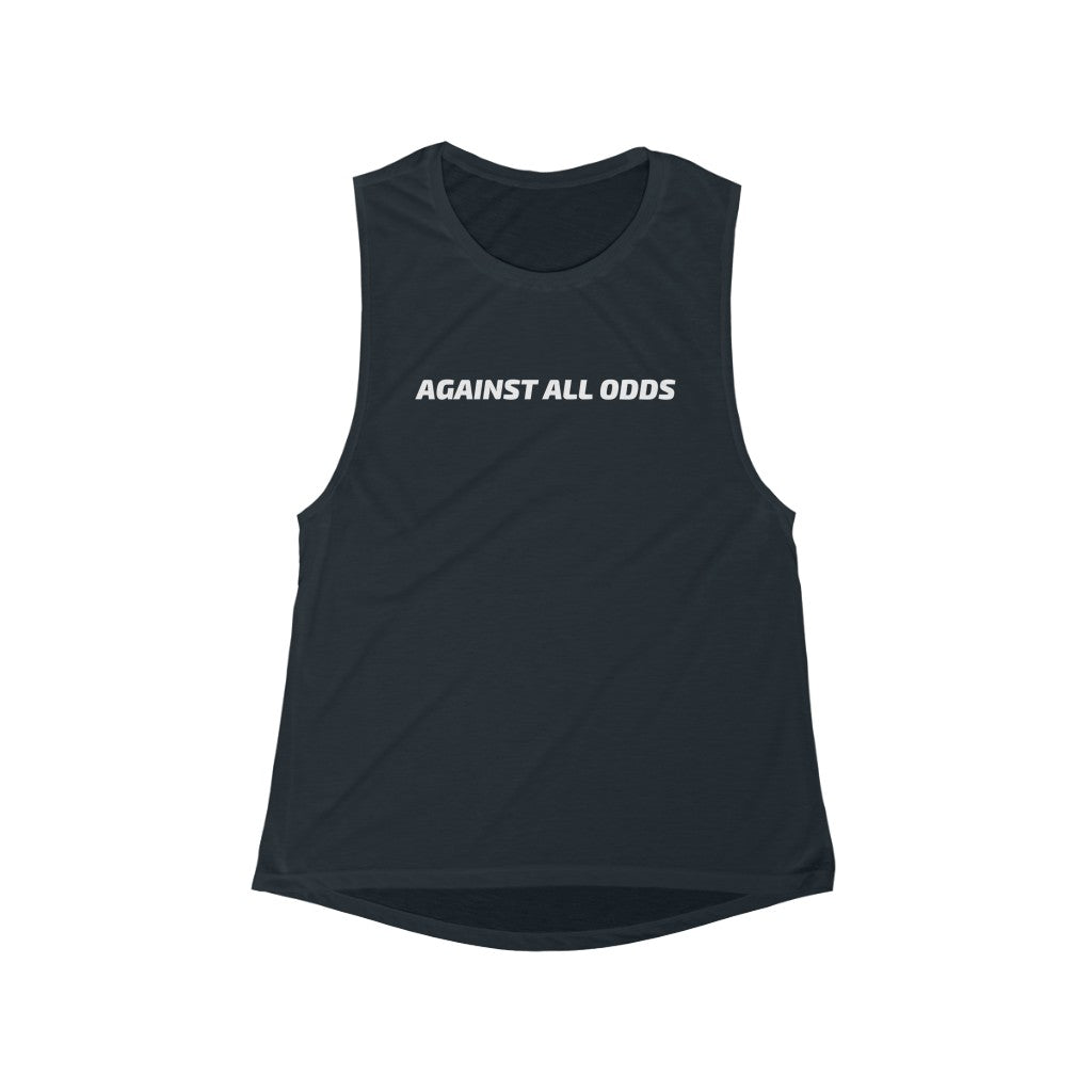 Women's Flowy Scoop Against All Odds Muscle Tank