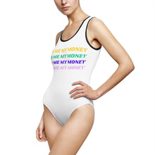 Load image into Gallery viewer, Women&#39;s Classic One-Piece &quot;Run Me My Money&quot; Swimsuit
